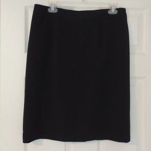 Atelier Luxe Black Pencil Lined Career Skirt